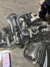 競派競派散打護具全套兒童成人泰拳拳擊訓練護頭護腿護胸搏擊護具套裝 六件套黑色-升級加厚 S 曬單實(shí)拍圖