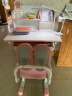 益威（EIEV） 儿童学习桌椅套装 作业学习桌 学习椅书桌小学生写字台课桌 加高书架+机械双背椅-粉色豪华款 实拍图