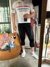 捷酷男士騎行服護(hù)膝高彈透氣自行車公路車專業(yè)騎行裝備 黑色 XL 曬單實(shí)拍圖