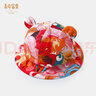 長(cháng)命富貴 嬰兒帽子春秋薄款夏季純棉紗布男女寶寶遮陽(yáng)幼兒漁夫帽網(wǎng)紅新生兒遮陽(yáng)帽0-3個(gè)月可愛(ài) 鳳舞九天/夏季紗布款 帽圍50cm左右（大M） 曬單實(shí)拍圖