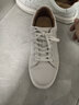 VOLO犀牛男鞋夏季小白鞋男士休閑皮鞋厚底運動(dòng)板鞋 白色 38 曬單實(shí)拍圖