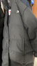 特步童裝中長款羽絨服女中大童2024年冬季款連帽保暖外套6764241A4199 純正黑 150 cm 曬單實拍圖