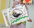 愛(ài)好（AIHAO）丙烯馬克筆24色兒童彩色筆水性畫(huà)筆48色小學(xué)生水彩筆繪畫(huà)/diy兒童畫(huà)筆套裝 【丙烯馬克筆】三角桿/48色 曬單實(shí)拍圖