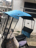 溥畔電動車雨棚蓬新款可折疊伸縮電瓶車擋風遮陽棚遮雨傘防曬遮傘不查 電動車快拆折疊棚 曬單實拍圖