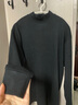 恒源祥秋衣男純棉抗菌單件上衣秋冬薄款半高領(lǐng)保暖內衣打底棉毛衫 【半高領(lǐng)上衣】黑色 XL/175【尺碼推薦130-150斤】 曬單實(shí)拍圖
