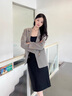 CIRCLOFY瑟夕廓形簡(jiǎn)約西裝小外套女裝2025春季新款設計感氣質(zhì)女士休閑西服 灰咖色 S 100-110斤 曬單實(shí)拍圖