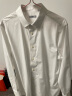 威可多（VICUTU）新疆棉灰色男士舒适长袖衬衫格雷系商务百搭棉质衬衣VBW88351010 免烫-蓝色 170/92B 实拍图