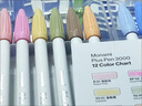 慕那美Monami3000彩色筆學(xué)生用熒光筆手賬中性勾線(xiàn)筆小學(xué)生慕娜美水彩筆套裝纖維筆馬克筆 自選12色白桿（送筆盒） 曬單實(shí)拍圖