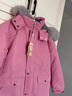 戴維貝拉（DAVE＆BELLA）女童羽絨服加厚中大童外套保暖冬季大童羽絨衣女孩兒童連帽外衣 紫粉色-N 120 cm（建議身高110-120cm） 曬單實(shí)拍圖