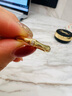 HEFANG何方珠寶竹節(jié)戒指尾戒情侶款女士輕奢高級感生日禮物送女友老婆 金色 12# 曬單實拍圖