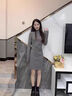 多菲尼森 打底連衣裙女春夏2025新款配大衣灰色包臀裙內搭裙子修身包臀裙 包臀裙灰色 【M碼95-105斤】 曬單實(shí)拍圖