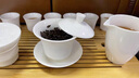 唐帕冰種玉瓷功夫茶具茶杯套裝家用德化羊脂玉白瓷蓋碗茶杯禮盒裝11頭 竹段杯套裝 曬單實(shí)拍圖