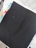 皮爾卡丹高檔桑蠶絲休閑西褲男夏季薄款中年高腰直筒休閑免燙爸爸西裝褲 高檔黑 32 【腰圍2尺5】 曬單實(shí)拍圖