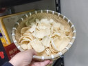 極景竹編制品饅頭饃筐筲簸箕農家用手工圓收納瀝水籃竹簍筐篩子 32CM 曬單實(shí)拍圖