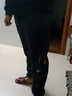 潮西登休閑褲男大碼男裝潮流百搭加肥加大長(cháng)褲胖子男士褲子秋冬 【加絨】M22黑+M77黑 4XL 建議165-185斤 曬單實(shí)拍圖
