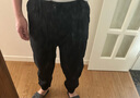 真維斯（Jeanswest）2025新款美式工裝褲子男春季潮牌寬松大碼男士加絨休閑束腳褲男褲 黑色 L 曬單實(shí)拍圖