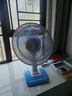 美的（Midea）臺扇家用電風(fēng)扇臺式小型桌面搖頭強力節能省電辦公室宿舍臥室電風(fēng)扇 FGAU40D（藍色加大款） 曬單實(shí)拍圖