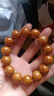 彩荷紫金鼠三眼菩提手串 正圓光珠文玩男女菩提子佛珠手串 17mm  曬單實(shí)拍圖