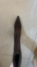 73Hours女鞋摩卡情緒冬季新品細跟純色尖頭堆堆靴時裝靴 紅棕色 36 曬單實拍圖