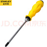 史丹利（STANLEY）螺絲刀一字十字強磁加力通體螺絲批改錐六角刀桿可敲擊軟柄合金鋼 十字#2x150mm 61-882-23 曬單實(shí)拍圖