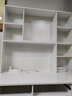 麗凡居 書桌書柜組合一體桌電腦桌臺式家用現(xiàn)代簡約學習桌帶書架桌子 暖白/實木板心 長120厘米三抽屜 曬單實拍圖