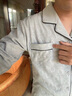另約德絨睡衣男款秋冬季2024新款春秋冬天薄絨加厚保暖寬松家居服套裝 21507QH 純色黑邊 淺灰 2XL 曬單實(shí)拍圖