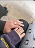 艾維拉925銀情侶戒指男女一對星河時(shí)尚飾品七夕情人節(jié)生日禮物送女友 浪漫星河對戒/配證書 曬單實(shí)拍圖