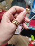 賽菲爾黃金戒指男仿鉆石超閃大氣活口足金男戒送爸爸禮物 約6.92克 曬單實(shí)拍圖