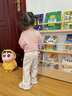 幼歌（YOUGE）嬰幼兒秋季新款復古愛(ài)心花邊喇叭褲彈力舒適兒童褲子潮 淺杏白 90 cm 曬單實(shí)拍圖