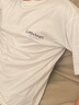 FOX.G白色t恤男士短袖衣服男裝2025夏季新款夏裝半袖寬松大碼重磅體恤 Let小字母白色短袖t恤 2XL 【建議130-145斤】 曬單實(shí)拍圖
