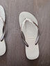 havaianas哈唯納SlimGlitterII細閃女士夾腳海邊人字拖新款外穿拖鞋夏 0154-沙灰色 37-38 巴西碼 曬單實(shí)拍圖