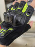 米囹摩托車(chē)半指手套夏季時(shí)尚露指騎行機車(chē)摩旅防摔短款手套U 全指-黑色 M 曬單實(shí)拍圖