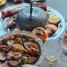 容山堂 蘇韻無(wú)涂層生鐵壺鑄鐵茶壺大容量大號(hào)砂鐵樹(shù)藤扇形龜甲紋 扇形生鐵壺 1800ml 曬單實(shí)拍圖