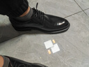 克雷斯丹尼（Chrisdien Deny）男士正裝皮鞋英倫時(shí)尚經(jīng)典商務(wù)鞋通勤德比鞋 黑色D804460242AAA 42 (260mm) 比國內碼大一碼 曬單實(shí)拍圖