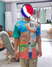 氧家課本衣服 小學(xué)一年級(jí)五年級(jí)語(yǔ)文數(shù)學(xué)課本教科書封面衣服t恤短袖 AA-003數(shù)學(xué)三年級(jí)上冊(cè) 兒童140 60-75斤 曬單實(shí)拍圖