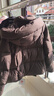坦博爾羽絨服女短款可拆卸帽時(shí)尚保暖女士外套530360V 巧克力 160  曬單實(shí)拍圖