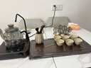 瓷牌茗茶具（cipaiming teaset）重竹茶盤功夫茶具家用現(xiàn)代瀝水一體式茶臺托盤 中流水平板胡桃重竹蓄排盤（50） 曬單實拍圖