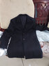 恒源祥毛呢大衣男士中長(cháng)款羊毛呢子風(fēng)衣外套中青年加厚冬裝修身潮 黑色加厚 加棉外套 2XL 145-155斤 曬單實(shí)拍圖