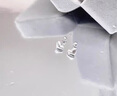 LnieerS999足銀拉絲愛心耳釘女養(yǎng)耳洞耳環(huán)小眾高級感2025新款輕奢耳飾品 拉絲愛心耳釘【S999足銀】 曬單實拍圖