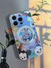 迪士尼（Disney）新款油畫(huà)米奇米妮蘋(píng)果手機殼帶磁吸旋轉支架一體支點(diǎn)殼可MagSafe無(wú)線(xiàn)充卡通唐老鴨適用女款保護套 【星河銀】迪士尼-ZBL601G孔位 iPhone16Plus 曬單實(shí)拍圖