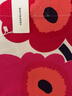 marimekko【Unikko游霓可印花】早春新款帆布包包袋北歐芬蘭 白色，紅色 曬單實(shí)拍圖
