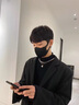 花花公子（PLAYBOY）西裝外套男英倫雅痞男裝dk休閑春秋款痞帥感oversize西服上衣 黑色(強烈) L 曬單實拍圖