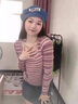 FSHE條紋針織衫女早秋新款2025打底衫春秋內搭圓領(lǐng)復古修身上衣毛衣 紫色 L 建議110-125斤 曬單實(shí)拍圖