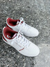 安踏（ANTA）男鞋運動(dòng)板鞋男秋季新款低幫軟底運動(dòng)板鞋百搭休閑鞋子男 安踏白/絳紅色 44.5 曬單實(shí)拍圖