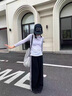 FitonTon運(yùn)動褲女2025夏季新款條紋設(shè)計(jì)高腰顯瘦寬松直筒休閑褲子女 曬單實(shí)拍圖
