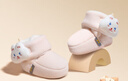 童泰童泰嬰兒鞋子冬季6-12月軟底2023新款冬天加絨寶寶棉鞋幼兒步前鞋 粉紅色 內長(cháng)12cm 曬單實(shí)拍圖