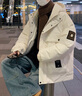 仕季羽絨服男女情侶潮牌外套新款冬季羽絨服加厚保暖防寒服青少年男裝 黑色 XL 曬單實拍圖