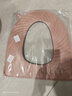 慕質(zhì)（MUZHI）防水馬桶坐墊四季通用家用拉鏈馬桶墊坐墊帶提手坐便套座便器墊子 【防水款】幸福人生青色 曬單實(shí)拍圖