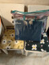 洁丽雅（Grace）四件套双人刺绣纯色绣花被套床品套件羽蝶-月光蓝被套2x2.3米被套 实拍图