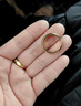 GUIG越南沙金戒指快手男士女款光面情侶婚慶對(duì)戒簡約戒子久不掉色 男款中碼9號(hào)(建議120-150斤) 曬單實(shí)拍圖